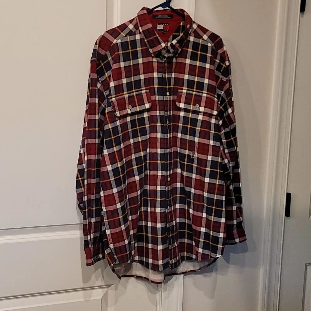 Tommy Hilfigger sz XL plaid shirt